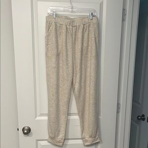 NWOT Cozy Cream Jogger Pants